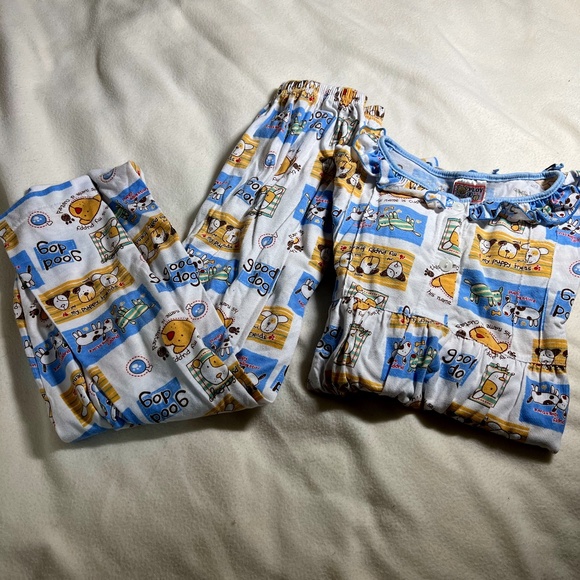 NWOT Girls Dog Themed Pajama Set - Picture 1 of 6